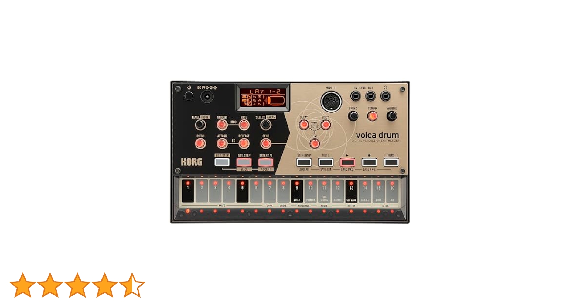KORG volca drum ドラムシンセサイザー volca drum - DIGITAL PERCUSSION SYNTHESIZER | KORG (Japan)